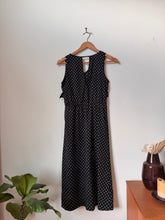 Load image into Gallery viewer, Vero Moda Black Polka Dot Midi Dress
